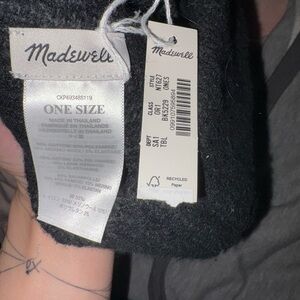 Madewell Black Wool Hat